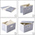Large Collapsible Storage Bin with Lid (17.7'' X 11.8'' X 11.8'')