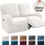 Stretchy Velvet Recliner Sofa Cover Brown
