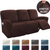 Soft Velvet Recliner Sofa Cover Taupe