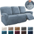 Soft Velvet Recliner Sofa Cover Taupe