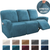 Soft Velvet Recliner Sofa Cover Peacock Blue