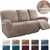 Soft Velvet Recliner Sofa Cover Peacock Blue