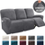 Soft Velvet Recliner Sofa Cover Taupe