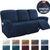 Soft Velvet Recliner Sofa Cover Brown
