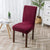 Culex Jacquard Solid Color Dining Chair Cover