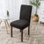 Culex Jacquard Solid Color Dining Chair Cover