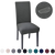Culex Jacquard Solid Color Dining Chair Cover