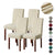Long Plaid Jacquard Solid Color Stretch Chair Cover