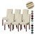 Long Plaid Jacquard Solid Color Stretch Chair Cover