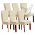 Flower Jacquard Solid Color Stretch Chair Cover