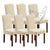 Leaf Jacquard Solid Color Stretch Chair Cover